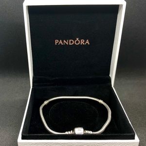 Pandora Moments Snake Chain Charm Bracelet 8.3